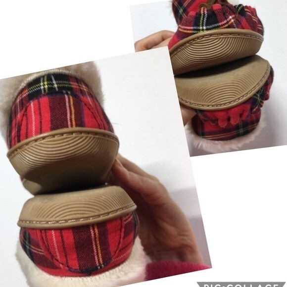 J. Crew Plaid Lodge Moccasins in Red 6 NWOB - Picture 7 of 8
